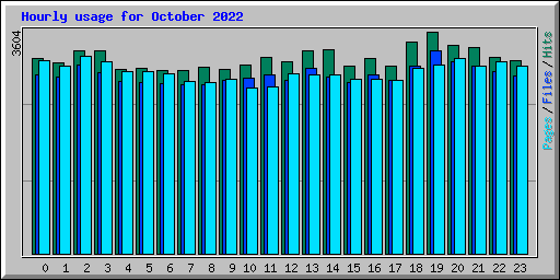 Hourly usage for October 2022