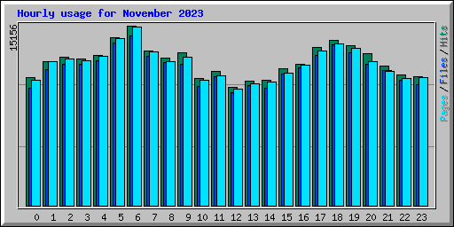 Hourly usage for November 2023