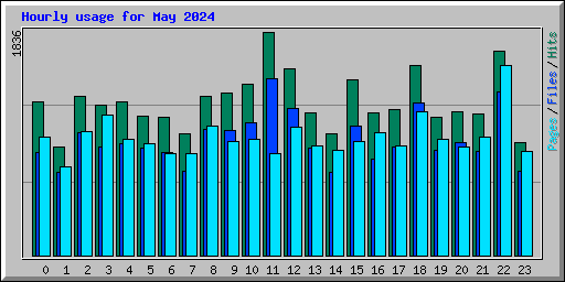 Hourly usage for May 2024